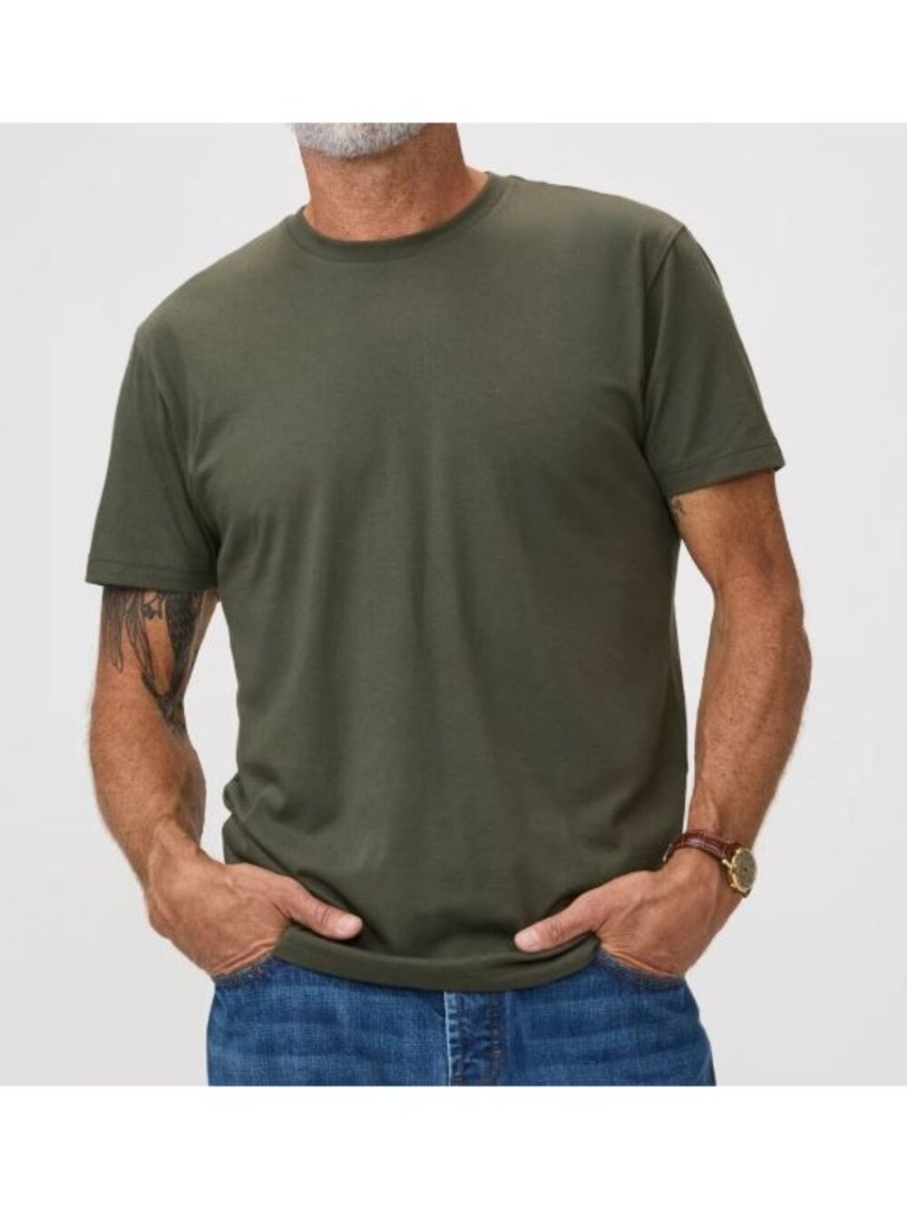 Fresh Clean Threads Army Short Sleeve Crew Shirt Top Men Size Medium NWT